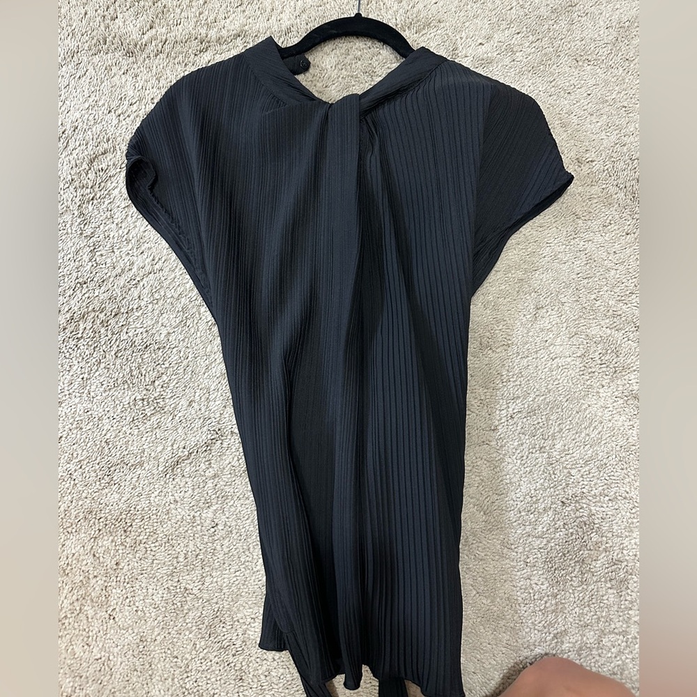 Black Zara Blouse with tie back!